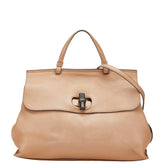 グッチ バンブー デイリー トートバッグ ショルダーバッグ 2WAY 370830 ブラウン レザー レディース GUCCI 【中古】